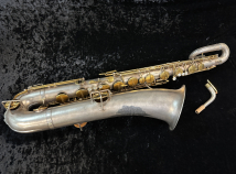 Vintage Silver & Gold Plated Buescher True Tone Bari Sax - Serial # 22401